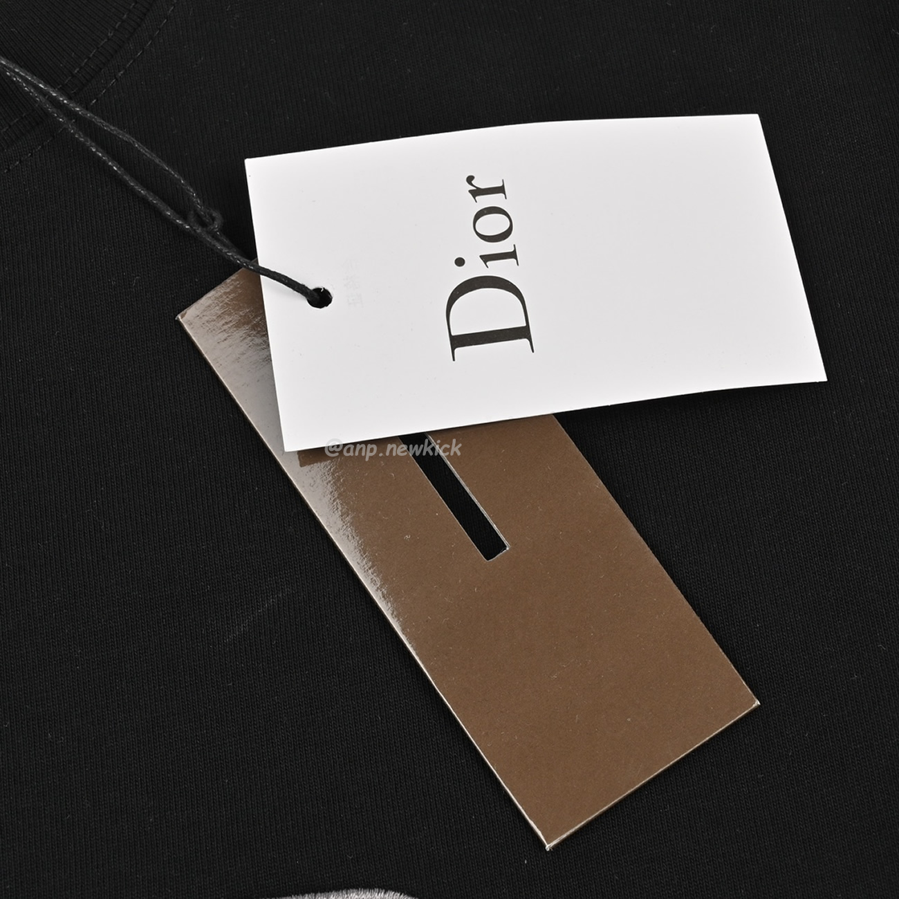 Dior Classic Letter Pin Embroidered Round Neck Short Sleeved T Shirt (8) - www.newkick.org